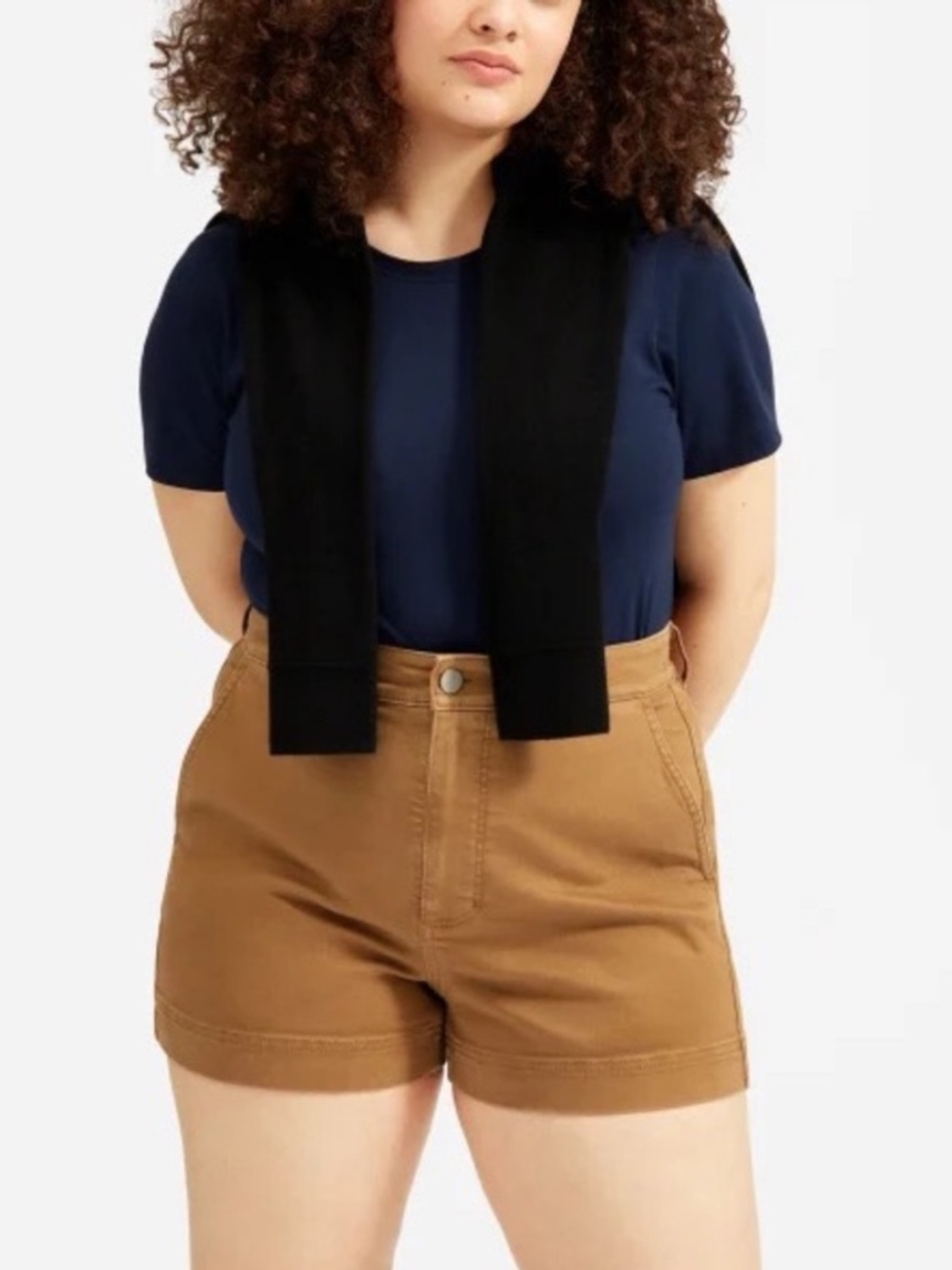 Everlane The Cotton Twill Short in Ochre 6